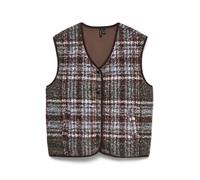 VERO MODA Chaleco 'VMNicoline' azul claro / chocolate / blanco XS azul claro / chocolate / blanco