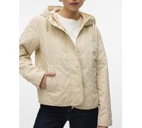 Vero Moda Chaqueta acolchada de mujer con capucha. Blanco hielo 38 (M)