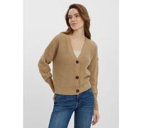 VERO MODA Chaqueta corta abotonada. Color beige