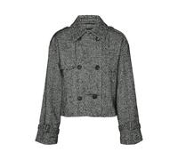 VERO MODA Chaqueta corta Vmmattie para mujer, Negro/Detalles: hueso de arenque, XL