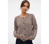 VERO MODA Chaqueta de botones con cuello redondo. Color beige