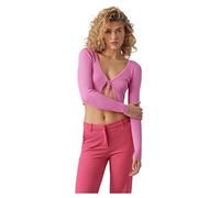 Vero Moda Vmglory Rib LS Tie String Cardi Ga Noos Cárdigan, Ciclamen, XXL para Mujer