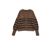 VERO MODA Chaqueta de punto VMLEA para mujer, marrón oscuro, XXL
