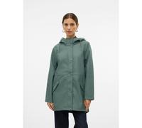 VERO MODA Chubasquero con capucha de longitud media. Color Verde