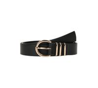 VERO MODA Cinturón Revestido Vmelisa Noos sintético, Negro/Detalle: Dorado, 95 cm Mujeres