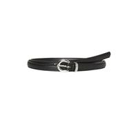 VERO MODA Cinturón sintético VMKATJA Coated Belt NOOS para mujer, color negro/detalles: plateado, 90, Negro/detalle: plateado, 90 cm