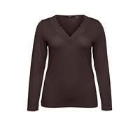 Vero Moda Curve Camiseta 'VMRosa' marrón oscuro XXL EUR