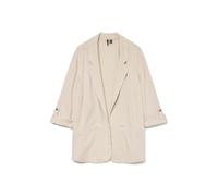 Vero Moda Curve VMCJESMILO Blazer 3/4 WVN GA Noos Cur, Forro Plateado., 50