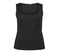 VERO MODA CURVE Vmcmillion SL Square Top Jrs Noos Cur, Negro, M para Mujer