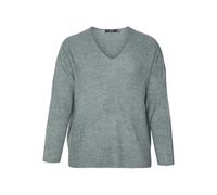 VERO MODA CURVE VMCREWLEFILE LS V-Neck Blouse Noos Cur, Suéter pulóver, EU 48/50 (L)