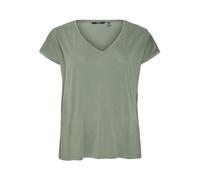 VERO MODA CURVE Vmfilli SS V-Neck tee Ga Curve Top, Laurel Wreath, XL para Mujer