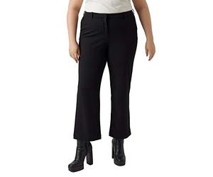 VERO MODA CURVE Vmzamira Mr Slim Str Pant Ga Curve Noos Pantalones, Schwarz, XL x 32L para Mujer