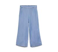 Vero Moda Damen Bragas Hose mit elastischem Bund und weitem Bein - Pantalón para Mujer, Azul-3, XS