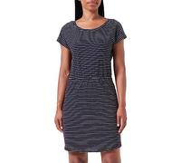 Vero Moda Damen Vmluna SS Vestido Corto Noos Jeans, Negro/Rayas: Rebecca Blancanieves, M