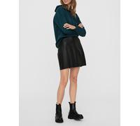 Vero Moda Falda corta encerada. Negro 36 (S)