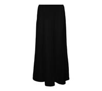 VERO MODA Falda Larga de Mujer con Cintura elástica y Corte en A, Color:Negro, Talla:S
