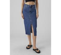 VERO MODA Falda larga vaquera. Color medium blue