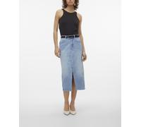 Vero Moda Falda vaquera midi. Azul claro 38 (M)