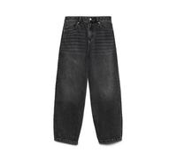 Vero Moda Female Mom Vmbillie Hohe Taille Barrel Fit Jeans HR ANK JS Li141 Ga Noos, Black Denim, 27W / 32L Mujeres