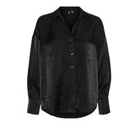 VERO MODA Female Vmqueeny Hemd Blusa de Manga Larga, Negro/Detalles: Brillante, M Mujeres