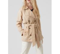 Vero Moda Gabardina de mujer corta con bolsillos. Lana 40 (L)