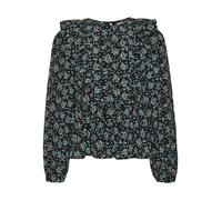 Vero Moda Girl Blusa 'FLORALY' aqua / azul real / negro / blanco 152 aqua / azul real / negro / blanco
