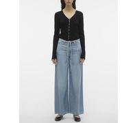 Vero Moda Jeans anchos de mujer con cinturon-cordón. Azul claro 29 - Largo 32