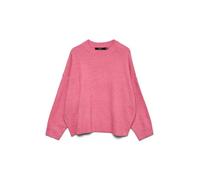 VERO MODA Jersey de Punto para Mujer Corte Holgado Cuello Redondo Hombros caídos Manga Larga