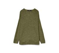 VERO MODA Jersey de Punto para Mujer VMCREWLEFILE, Balsam Green/Detail:Melange, XS