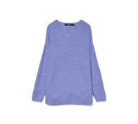Vero Moda Jersey de Punto para Mujer VMCREWLEFILE, Jacaranda/Detalle: Mezcla, XL