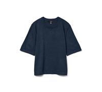 VERO MODA Jersey de Punto para Mujer VMSILJE, Azul Marino, S
