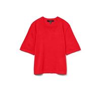 VERO MODA Jersey de Punto para Mujer VMSILJE, Rojo, S