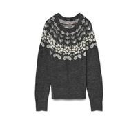 VERO MODA Jersey de Punto para Mujer VMSIMONE, Gris Oscuro, S