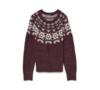 VERO MODA Jersey de Punto para Mujer VMSIMONE, Winetasting., L