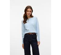 VERO MODA Jersey de punto sedoso. Color azul claro jaspeado