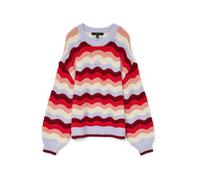 VERO MODA Jersey 'DOJA' azul cielo / rojo / borgoña / blanco S azul cielo / rojo / borgoña / blanco