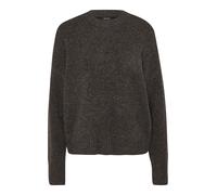 VERO MODA Jersey de Punto para Mujer Corte Holgado Cuello Redondo Hombros caídos Manga Larga, Color:Marrón, Talla:XL