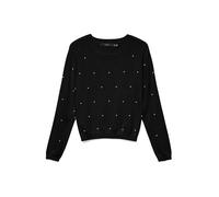 VERO MODA Jersey 'VMGLORY' negro / blanco perla, Talla XS
