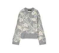 VERO MODA Jersey 'VMKAILA' gris moteado / offwhite XL gris moteado / offwhite