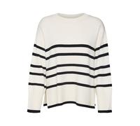 VERO MODA Jersey 'VMSaba' beige / negro, Talla XXL