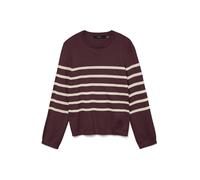 VERO MODA Jersey 'VMSABA' beige / rojo vino M beige / rojo vino