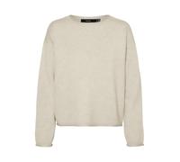 Vero Moda VMGOLD ROLL LS O-NECK PULLOVER GA S Beige