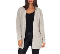 VERO MODA Knitted Cardigan VMNO Knit Cardigan Light Grey Melange M Light Grey Melange M