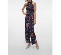 Vero Moda Mono largo de mujer con cuello halter. Azul marino 42/XL