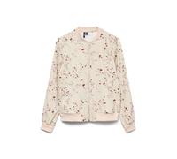 VERO MODA Mujer Chaqueta Blouson Fly Away Cuello Cremallera Chaqueta Ligera Versátil, Color:Beige-2, Talla:XS