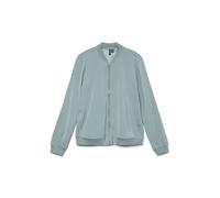 VERO MODA Mujer Chaqueta Blouson Fly Away Cuello Cremallera Chaqueta Ligera Versátil, Color:Gris, Talla:S