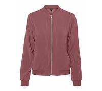 VERO MODA Mujer Chaqueta Blouson Fly Away Cuello Cremallera Chaqueta Ligera Versátil, Color:Marrón-3, Talla:M