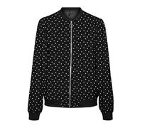 VERO MODA Mujer Chaqueta Blouson Fly Away Cuello Cremallera Chaqueta Ligera Versátil, Color:Negro, Talla:XL
