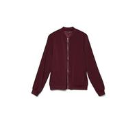 VERO MODA Mujer Chaqueta Blouson Fly Away Cuello Cremallera Chaqueta Ligera Versátil, Color:Tinto de Vino, Talla:M