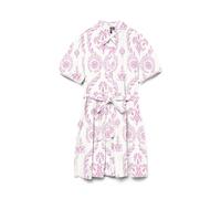 VERO MODA Short Volume Dress Vmdicthe Wvn Ga-Vestido Corto de Volumen 2/4, Blanco Nieve, XS Mujeres